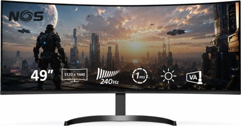 49" QHD/VA/240Hz/1ms gamingskjerm