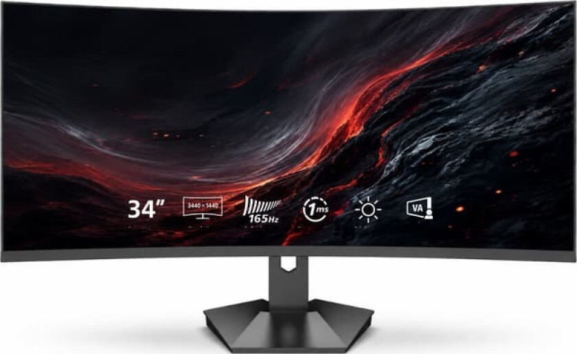 Casper 34" QHD/VA/165Hz/1ms gamingskjerm