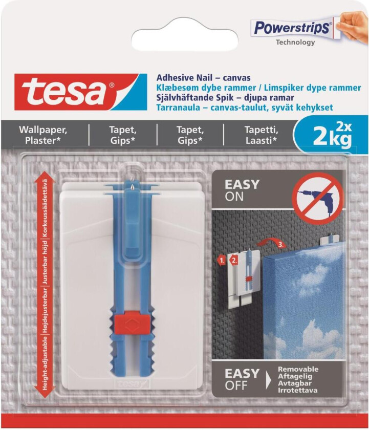 Bilde av Powerstrips tapet og gips 2 kg Limspiker