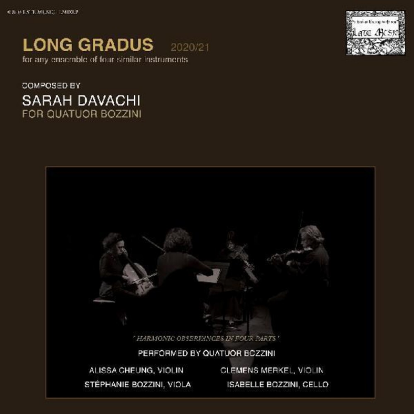 Sarah Davachi Long Gradus CD