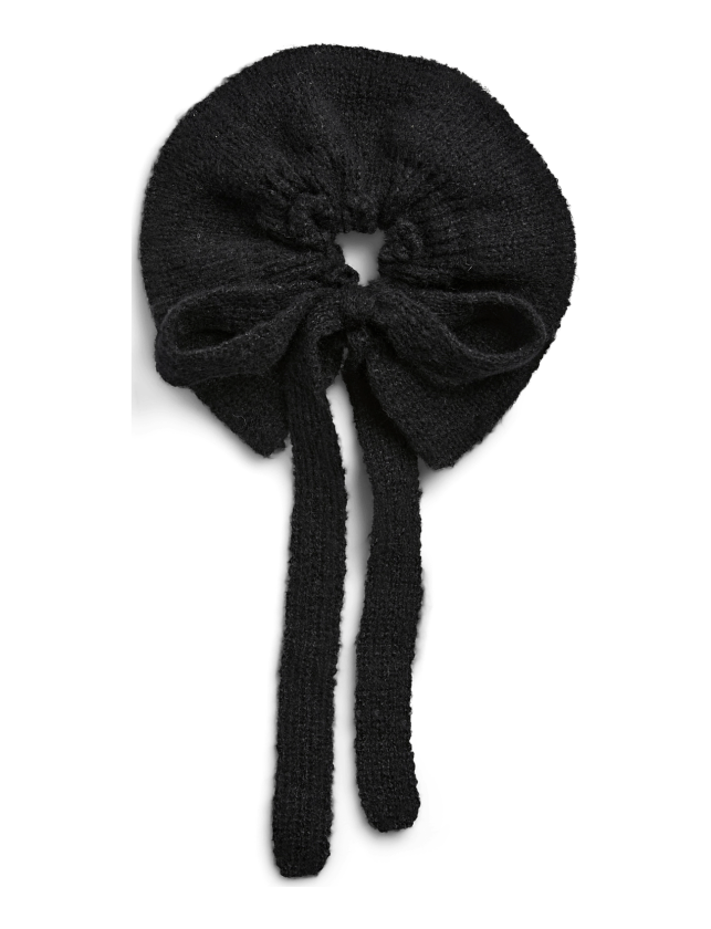 Pcannabelle A Knitted Scrunchie - Black - ONE SIZE