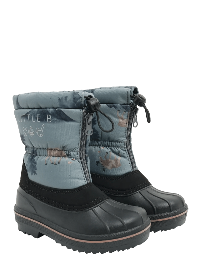 Winter Boots Aop - Blue - 25