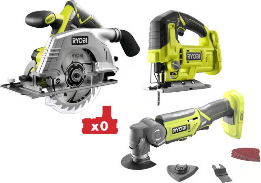 Ryobi RCK183G-0 sag/kutt verktøypakke u/batteri