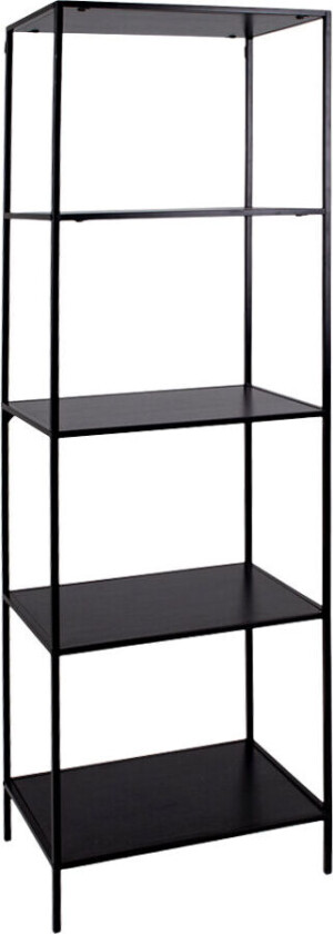 Viggo reol 4 hyller svart.