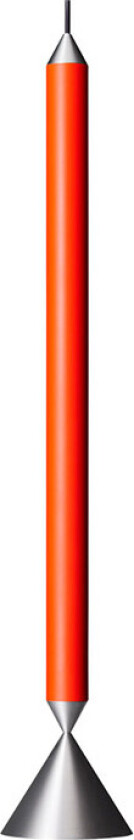 Apollo 59 taklampe Red orange-aluminium