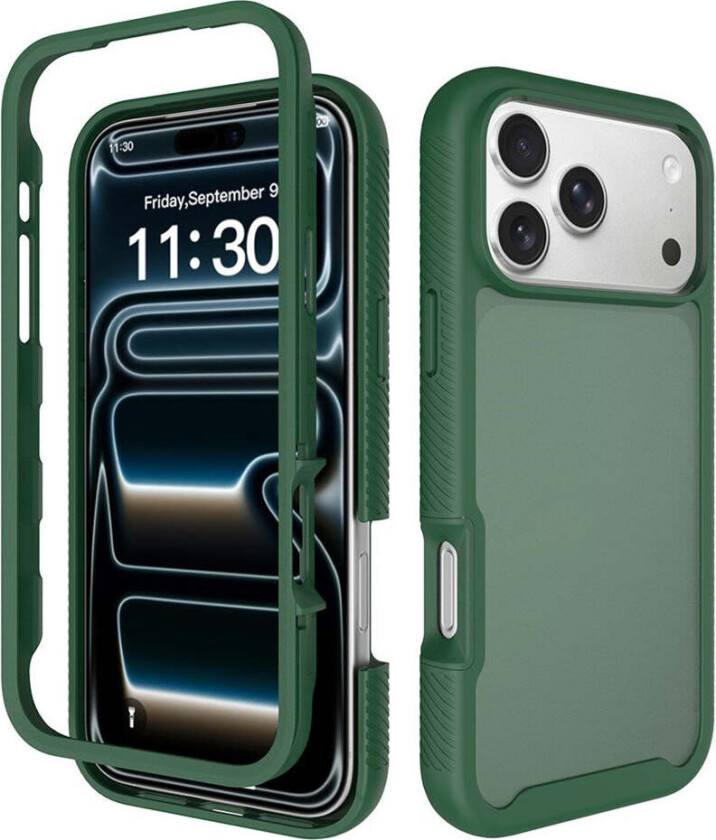 iPhone 18 Pro Max / 17 Pro Max EIDERWOOD Todelt Matt Hybrid Plast Deksel - Grønn