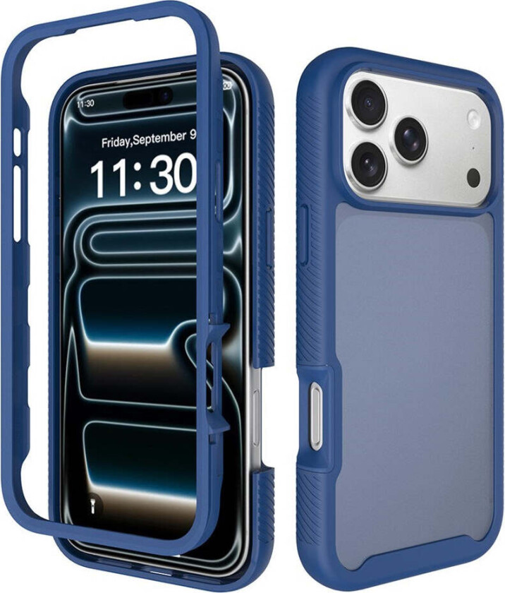 iPhone 18 Pro Max / 17 Pro Max EIDERWOOD Todelt Matt Hybrid Plast Deksel - Blå