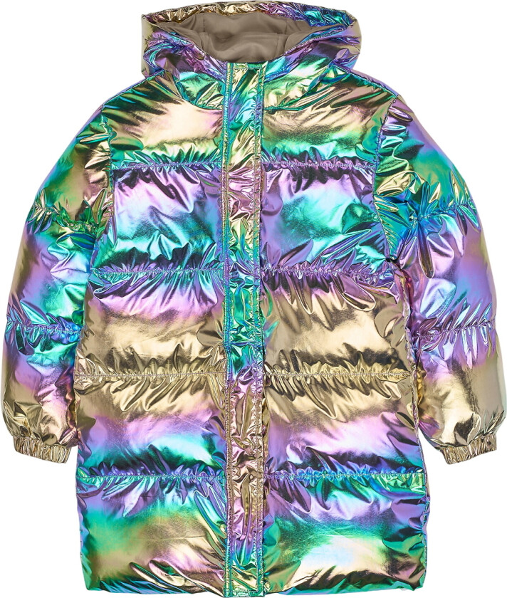 Polstret Jakke - TnUnicca Long Puffer - Metallic Flerfar - - 9-10 år (134-140) - Dunjakke