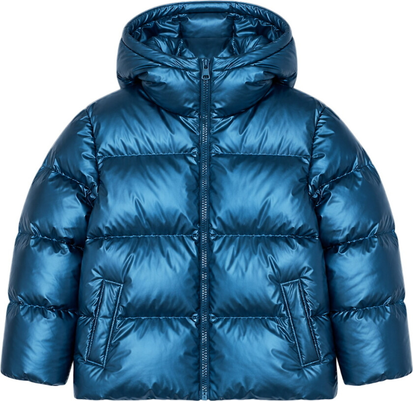 Polstret Jakke - TnUffe Puffer - Metallic Blue - - 9-10 år (134-140) - Dunjakke