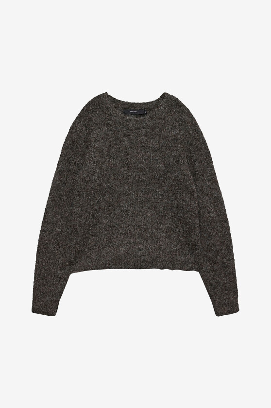Genser vmNovah LS O-neck Pullover GA - Brun