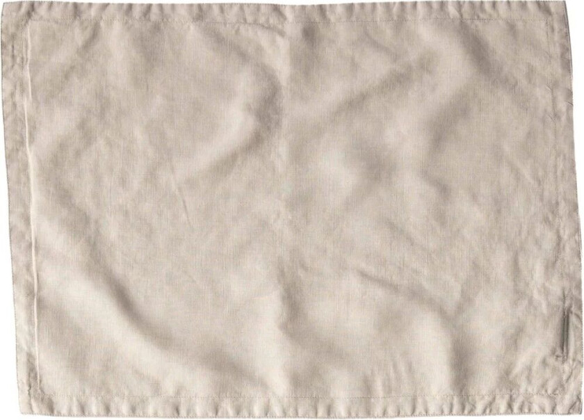 spisebrikke lin 35 x 50 cm Warm grey