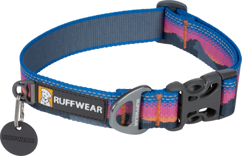Crag Reflective Dog Collar 36-51 cm, Alpine Dusk