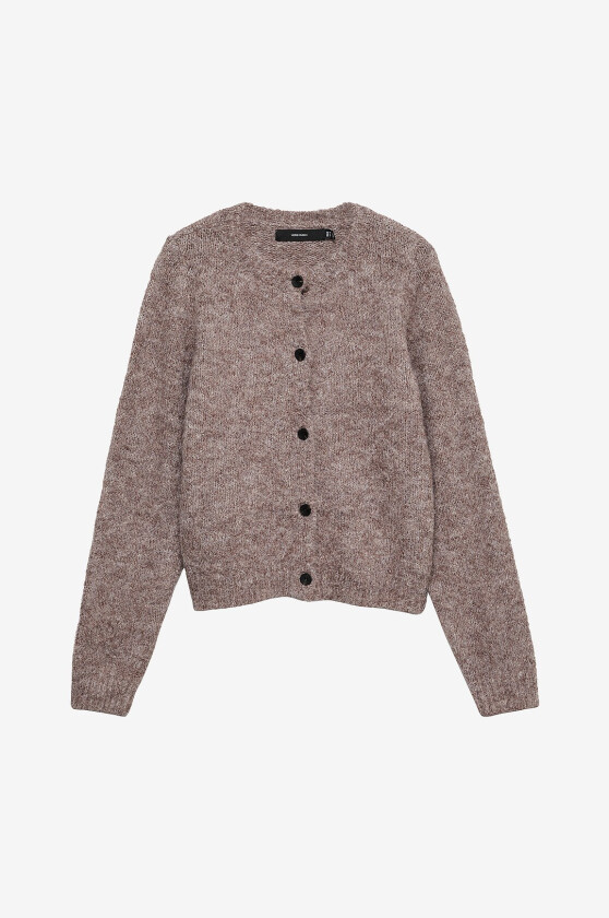 Kardigan Vmcnovah Ls O-Neck Button Cardi Noo - Natur