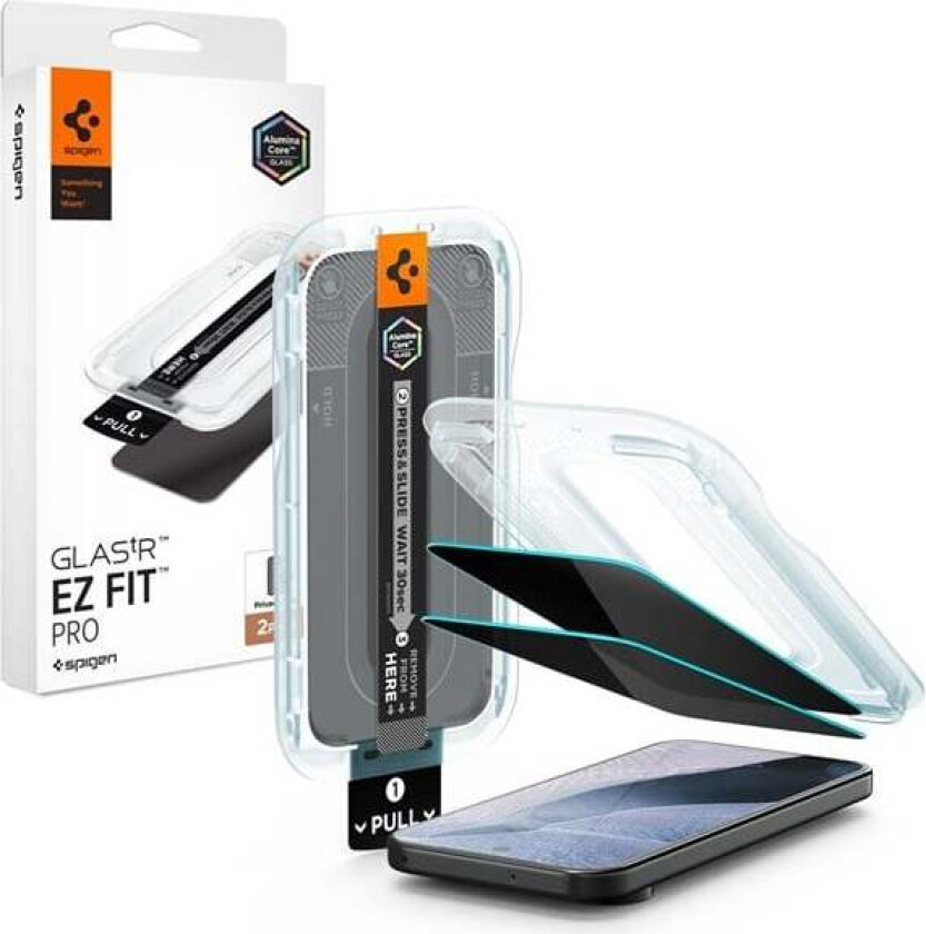 Glass tR EZ Fit Pro (Privacy) 2 Pack - Google Pixel 11 Pro XL/10 Pro XL/9 Pro XL