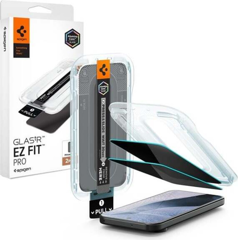Glass tR EZ Fit Pro (Privacy) 2 Pack - Google Pixel 11 Pro/10 Pro/9 Pro/9