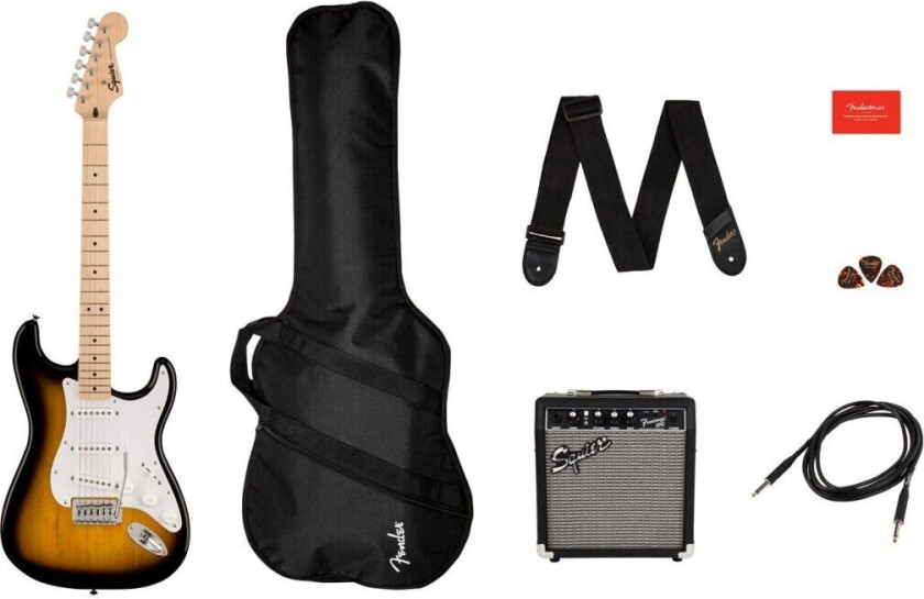 Squier Sonic Stratocaster Pakke 2 Color Sunburst