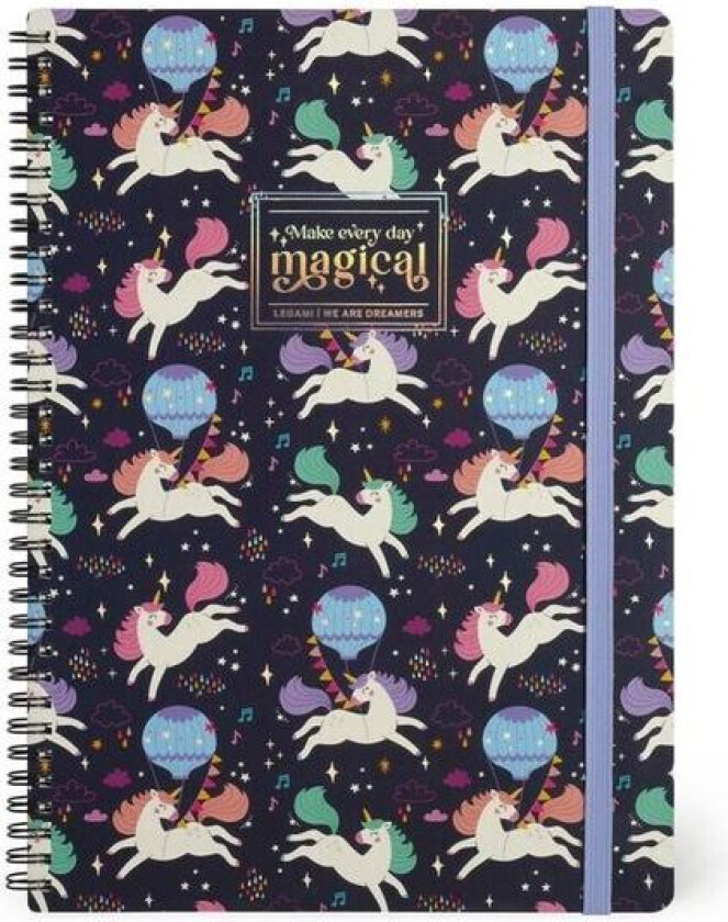Notatbok A5 M Klistremerker L "Make Every Day Magical"