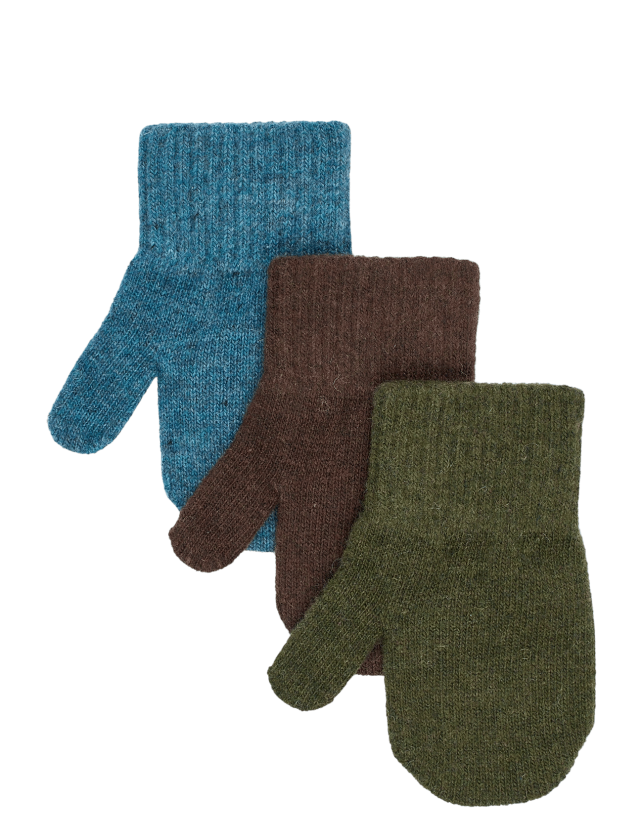 Magic Mittens 3 Pack - Blue - 2-4Y