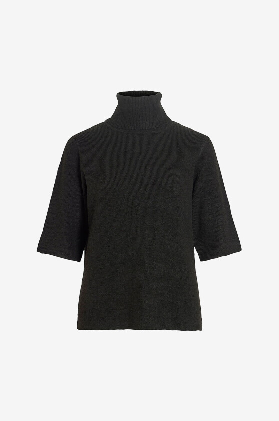 Genser Vilolo S/S Rollneck Knit Top/Ka - Svart