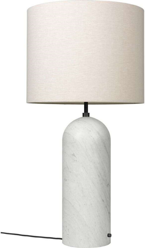 Gravity Floor Lamp XL Low Canvas / White Marble
