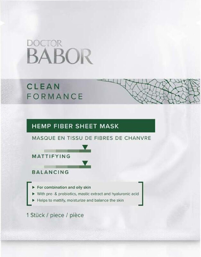 Bilde av Babor Hemp Fiber Sheet Mask (1 pcs)