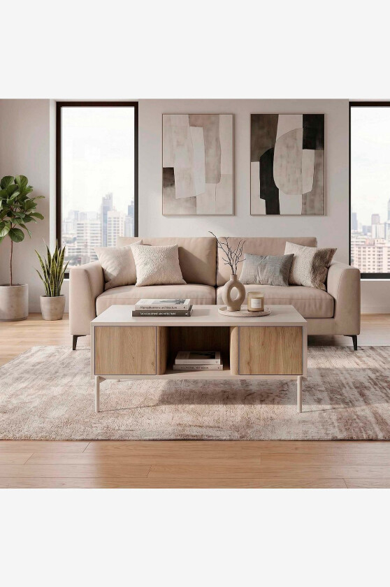 Salongbord Ventro, Beige