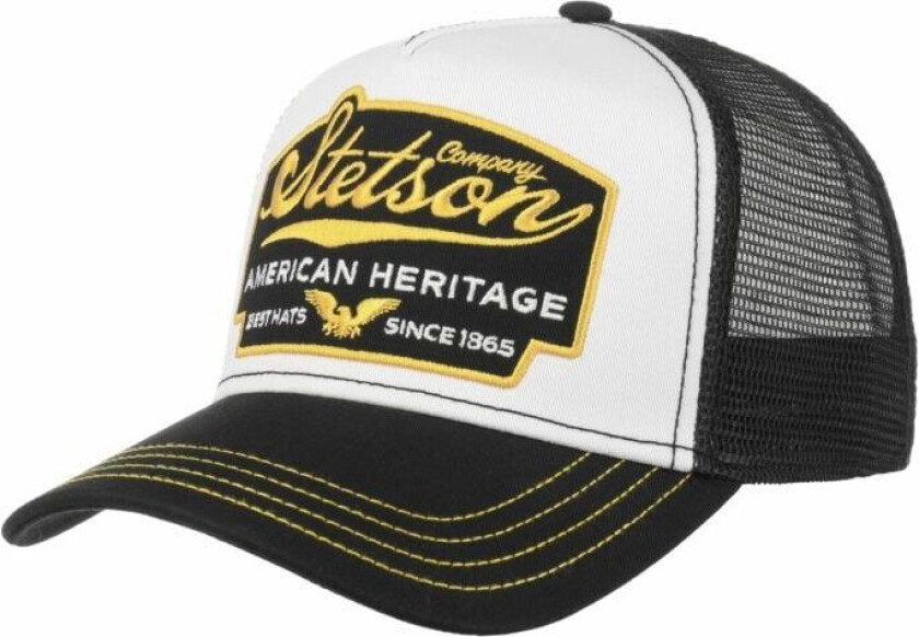 TRUCKER CAP AMERICAN HERITAGE BLACK