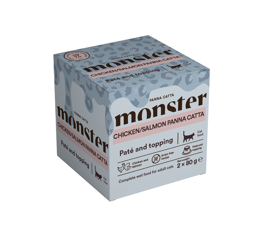 Bilde av Cat Panna Catta Chicken/Salmon 2-pack 80g - Katt - Kattefôr & kattemat - Våtfôr og våtmat - Monster Pet Food