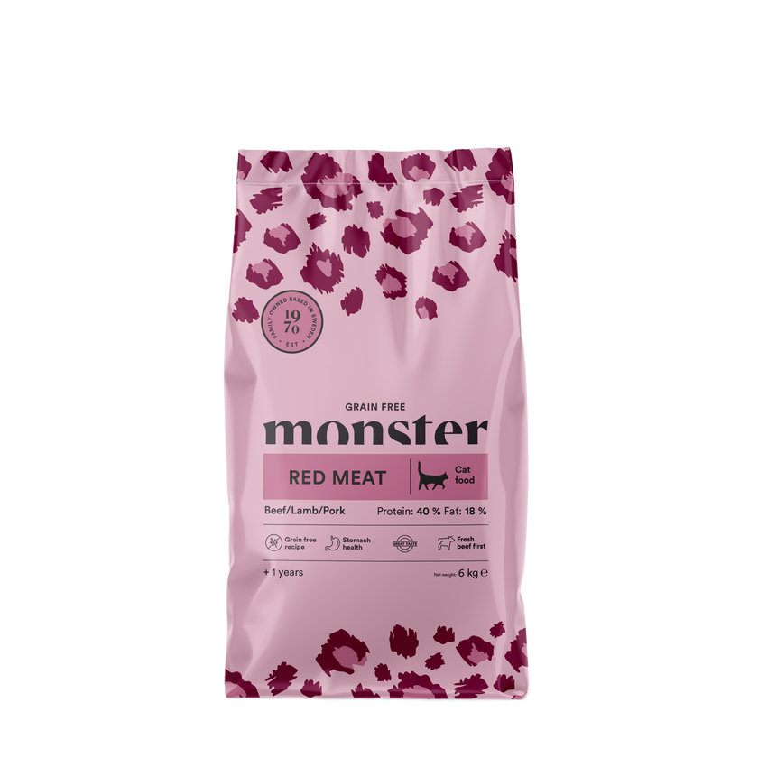 Cat Grain Free Red Meat 6kg - Katt - Kattefôr & kattemat - Tørrfôr for katt - Monster Pet Food