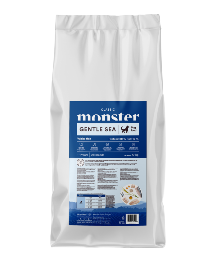 Dog Classic Gentle Sea 17kg - Hund - Hundefôr & hundemat - Tørrfôr for hund - Monster Pet Food