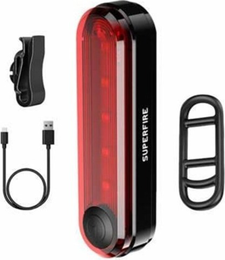 Rear bike light  BTL01 USB 230mAh