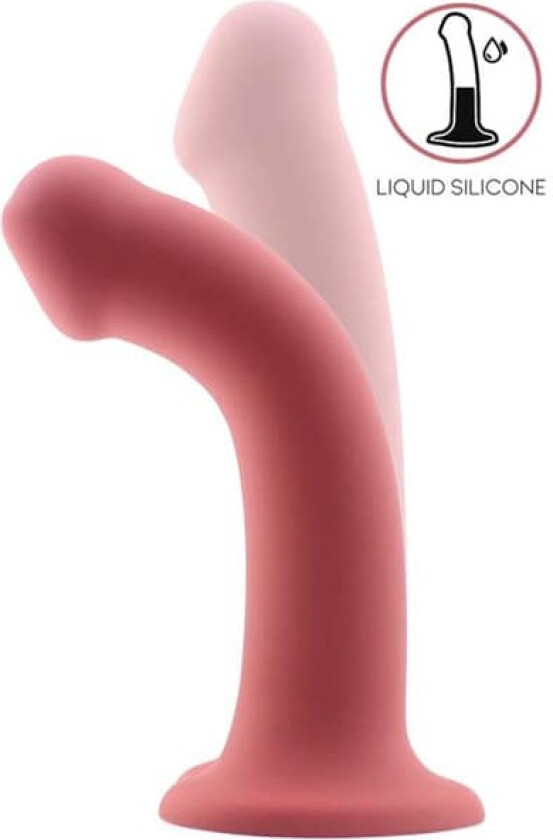 Bouncy Liquid Silicone Flexible Dildo Burgundy 18cm Dildo