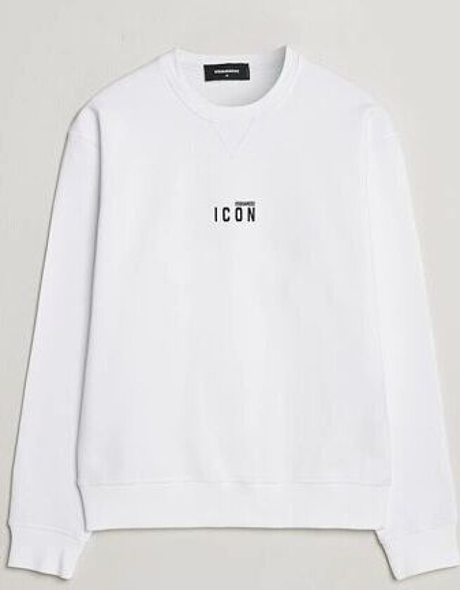 Icon Small Logo Crew Neck Sweatshirt White