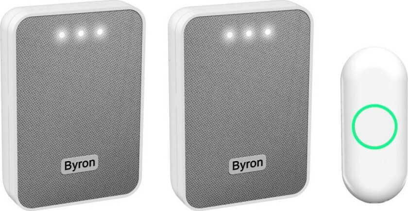 DBY-22324 Dørklokkesett med plug-in og trådløs dørklokke