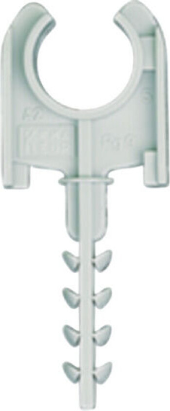 Bilde av RØR OG KABELCLIPS 25MM MED PLUG - (100 stk.)