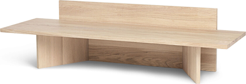 Oblique benk natural oak