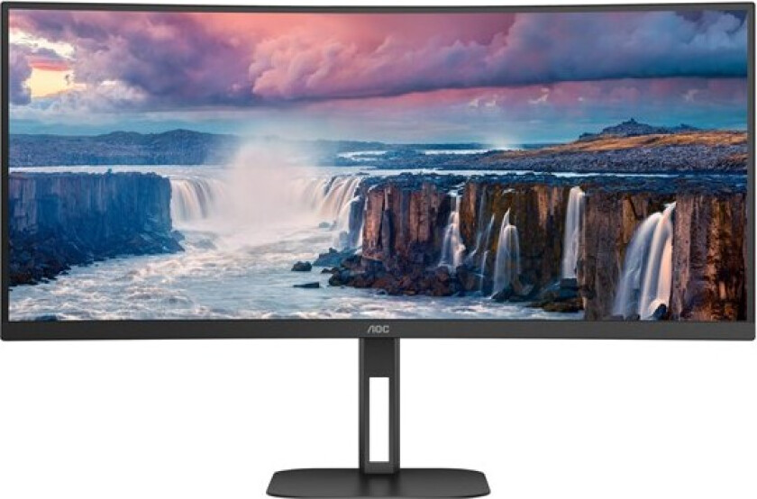 Aoc Cu34v5c/bk Curved 34" 3440 X 1440 21:9 Va 100hz