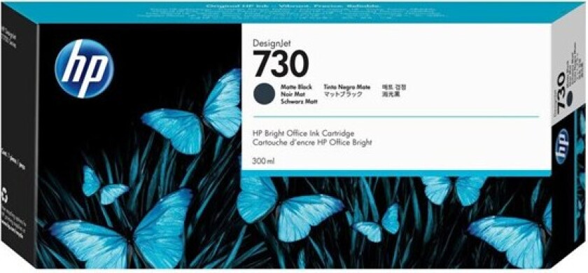 Hp Blekk Matt Svart 730 300ml - Dj T1700