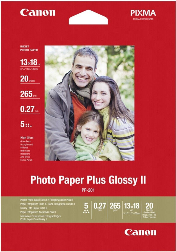 Fotopapir Glossy Plus 13x18 20 ark 260g