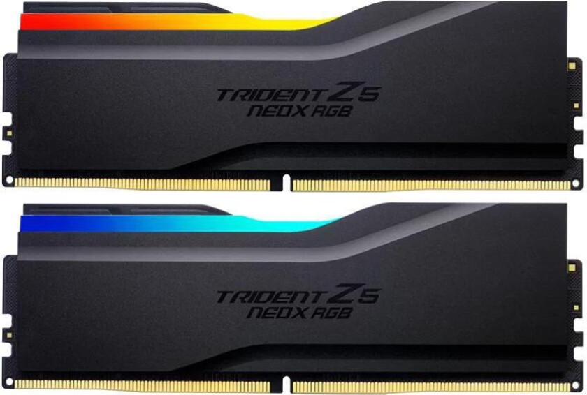 Trident Z5 NeoX RGB DDR5-6000 - 32GB - CL30 - Dual Channel (2 pcs) - AMD EXPO ULL - Svart med RGB
