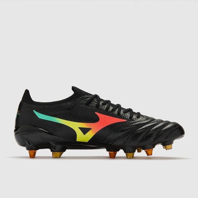Morelia Neo V Beta Elite Sg Bright Black - Svart/oransje - Vått Gress (Sg), størrelse 44