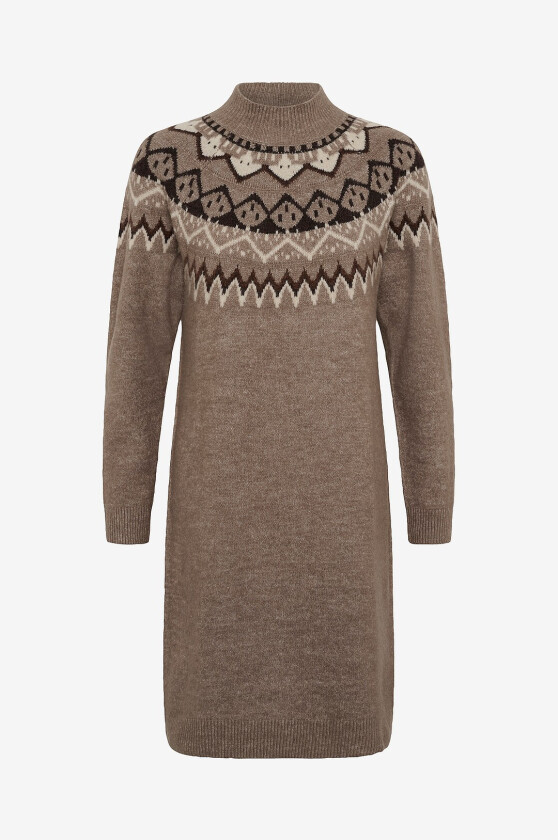 Kjole crCherrie Knit - Brun