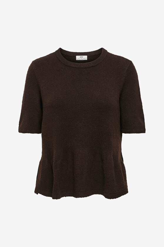 Genser Jdybrilliant Life S/S On Peplum Pul - Brun