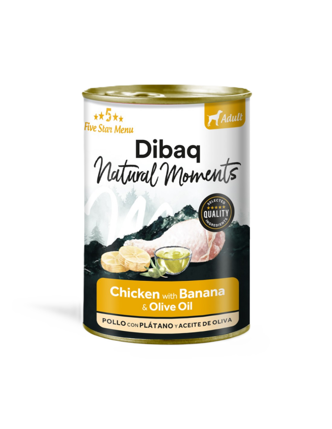 Natural Moments Dog Adult Chicken With Banana 380gr - Hund - Hundefôr & hundemat - Våtfôr & våtmat - DIBAQ