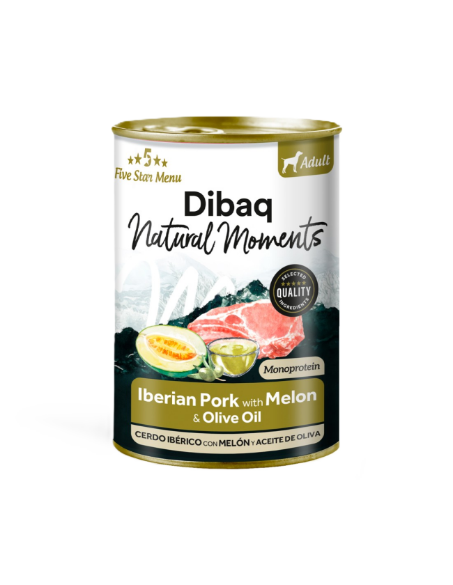 Natural Moments Dog Adult Iberian Pork With Melon 380gr - Hund - Hundefôr & hundemat - Våtfôr & våtmat - DIBAQ