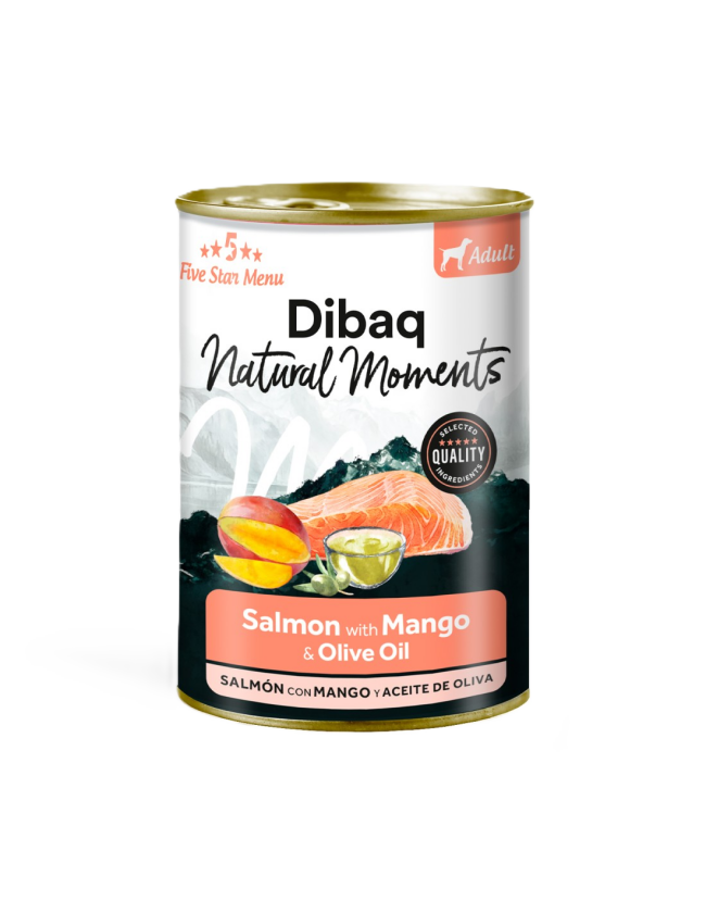 Natural Moments Dog Adult Salmon With Mango 380gr - Hund - Hundefôr & hundemat - Våtfôr & våtmat - DIBAQ