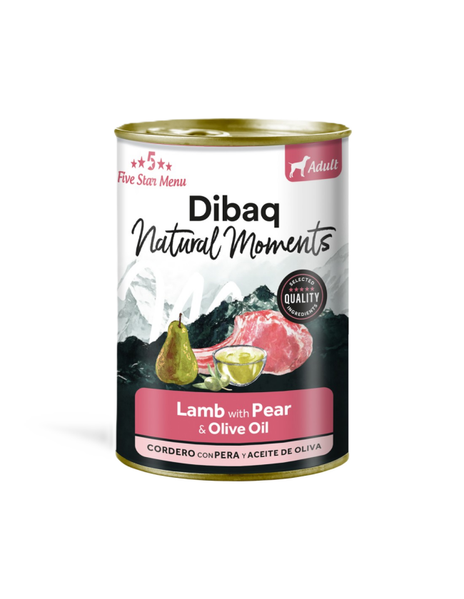 Natural Moments Dog Adult Lamb With Pear 380gr - Hund - Hundefôr & hundemat - Våtfôr & våtmat - DIBAQ