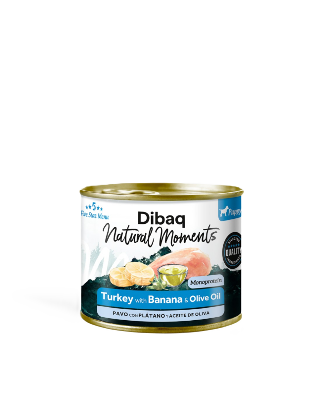 Natural Moments Dog Puppy Turkey With Banana 190gr - Hund - Hundefôr & hundemat - Våtfôr & våtmat - DIBAQ