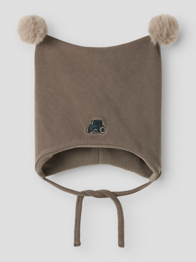 Mall Hat With Fleece Badge - Grå - Barn - Luer