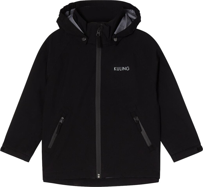 Silkeborg Regnjakke Med God Pusteevne Black Black-122/128 cm Svart 122/128 cm Gutter, Jenter